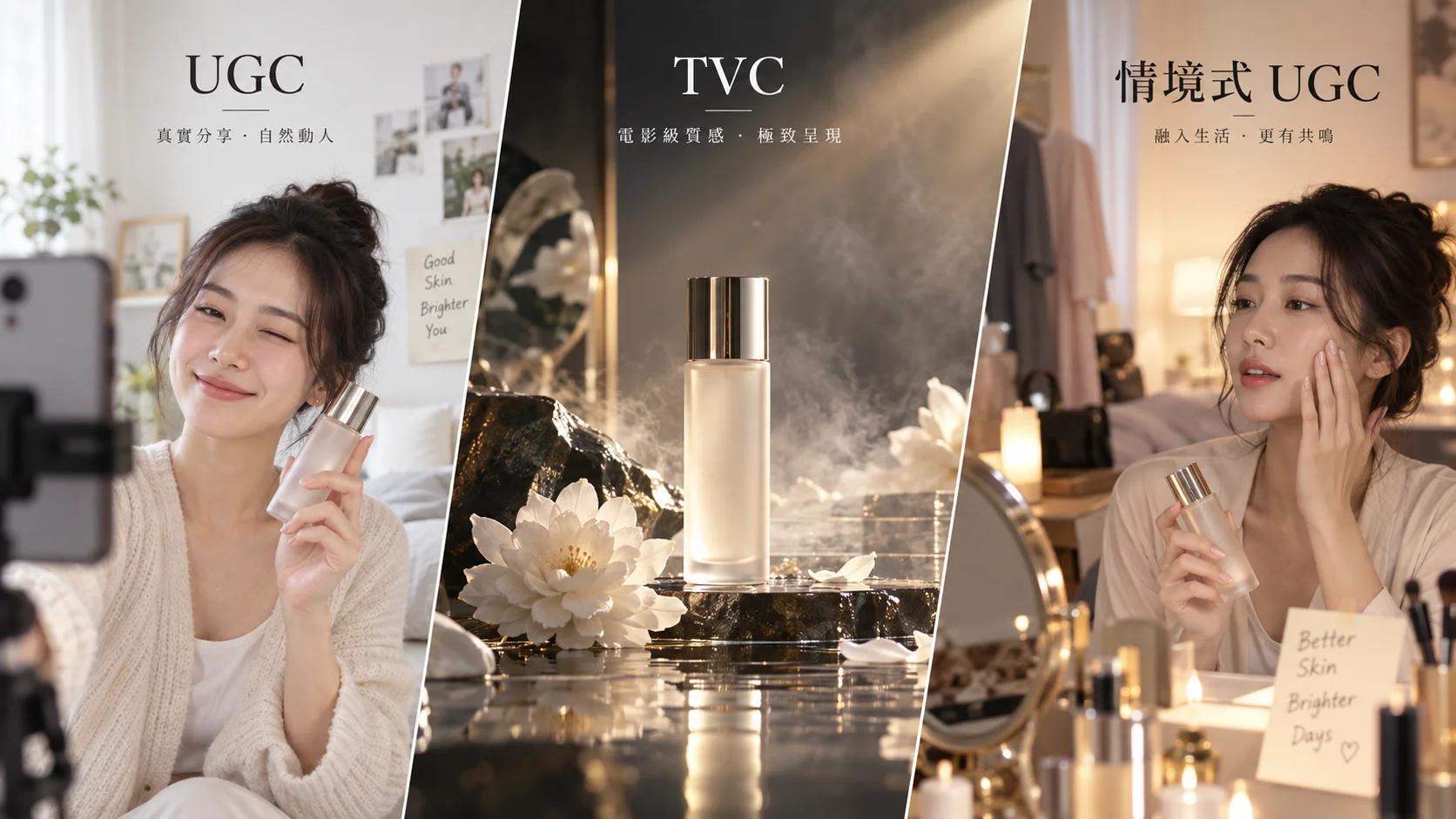 UGC、TVC、情境式 UGC 有什麼不同？哪一種最適合你的產品？